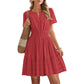 Mini vestido de manga corta para mujer
