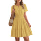 Mini vestido de manga corta para mujer
