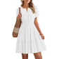 Mini vestido de manga corta para mujer