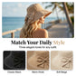 Mujeres Bowknot ancho borde sombrero protector del sol