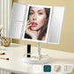 💝✨  [Mejor regalo para ella] 💄💋  Espejo plegable multifuncional led para maquillaje 🪞🔥 49% de descuento +Compra 1 pieza y recibe envío gratuito 📦