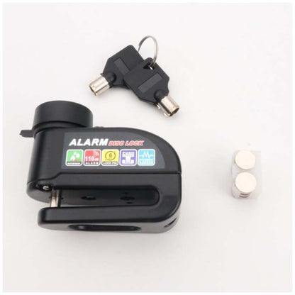 Candado de Disco para Moto con Alarma Sonora, Uso Rudo e Impermeable
