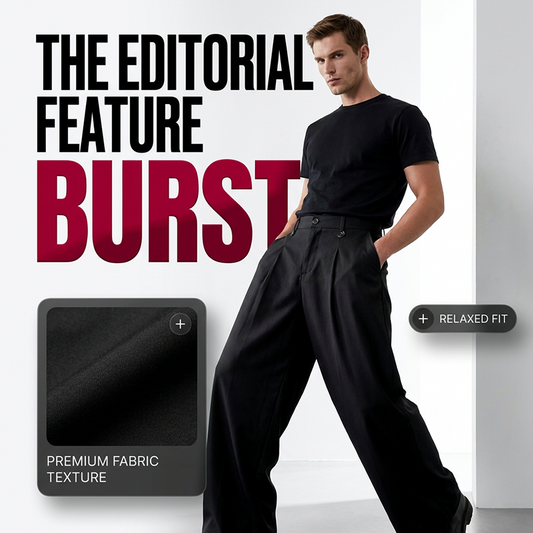 Pantalones de traje de pata ancha de ajuste clásico para hombres