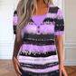Top de Henley con Estripe Falso para Mujer