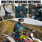 Bolsa de muslo de ciclismo impermeable multifunción
