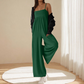 Traje de piernas anchas sin espalda con correa de playa casual