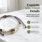 Bracete de cerámica con cuentas de estilo étnico ajustable