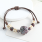 Bracete de cerámica con cuentas de estilo étnico ajustable