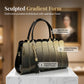 Bolso de mochila con gradiente brillante para mujeres