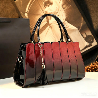 Bolso de mochila con gradiente brillante para mujeres