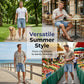 Pantalones cortos de denim casual de ajuste relajado para hombres