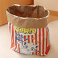 Túnel de gato de bolsa de papel de palomitas de maíz gigante
