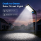 Luz de calle alimentada por energía solar con sensor de movimiento
