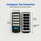 Luz de calle alimentada por energía solar con sensor de movimiento