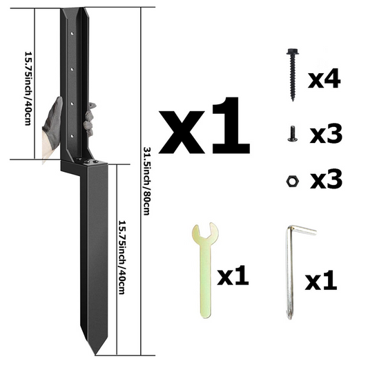 Kit de Reparación para Postes de Cerca (Uso Rudo)