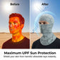 Balaclava transpirable con protección UV para ciclism