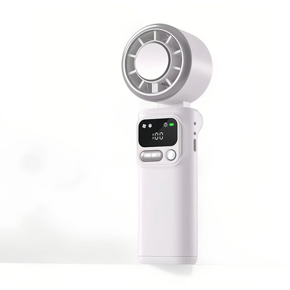 Ventilador de enfriamiento portátil de pantalla digital de 199 velocidades
