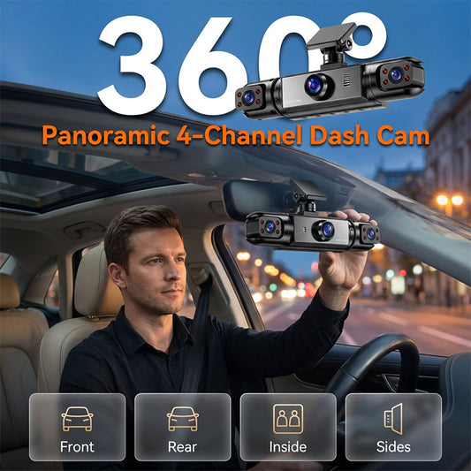 360 ° Dash Cam con grabación HD 1080P