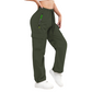 Pantalones de carga vintage para mujer con bolsillos