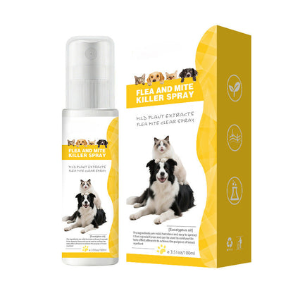 Spray repelente de plagas para mascotas de fórmula suave