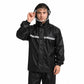 Traje impermeable impermeable y pantalones con tiras reflectantes