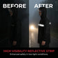 Waterproof Raincoat and Pants Suit with Reflective Strips