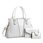 Bolso de mano con patrón de cocodrilo de las mujeres Set de 3 piezas
