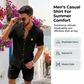 Summer Casual Button-Up Shirt for Men