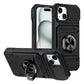 Funda para teléfono con soporte de tarjeta y agarre de anillo para iPhone