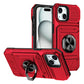 Funda para teléfono con soporte de tarjeta y agarre de anillo para iPhone