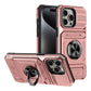 Funda para teléfono con soporte de tarjeta y agarre de anillo para iPhone