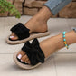 Sandalias planas de arco elegantes