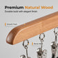 Hanger de madera multi-clip para la organización del armario