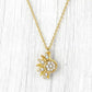 Collar Colgante Sol y Luna con Strass