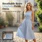 Women's Retro Bubble Sleeve Solid Color Slit Off Shoulder Dress