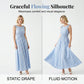 Women's Retro Bubble Sleeve Solid Color Slit Off Shoulder Dress