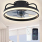 Ventilador de techo silencioso moderno con luz led