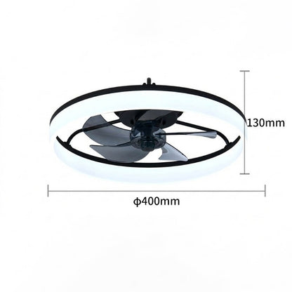 Ventilador de techo silencioso moderno con luz led