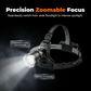 Faro zoomable recargable con sensor de movimiento