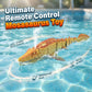 2.4G RC Mosasaurus juguete de natación con rociador