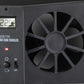 Ventilador de ventana de coche solar con batería recargable