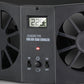 Ventilador de ventana de coche solar con batería recargable