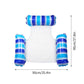 Colorido flotador inflable de la piscina a rayas con inflador