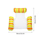 Colorido flotador inflable de la piscina a rayas con inflador