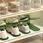 Ranuras de zapato de doble piso ajustable organizador
