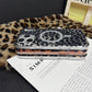 Estuche magnético de teléfono con impresión de leopardo
