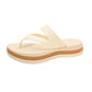Flip-Flops de la plataforma de la correa tejida de las mujeres