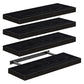 Estantes de pared flotantes de madera minimalista