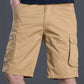 Pantalones cortos de carga con múltiples bolsillos para hombre