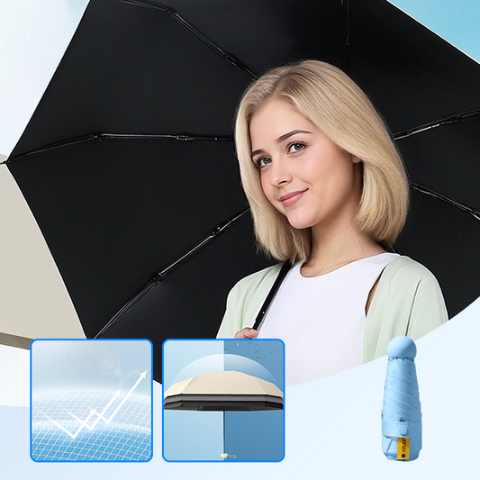 Paraguas de protección contra los rayos UV plegable compacto